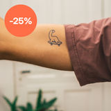 Tatuaje Dinosaurio Skater