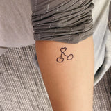 Tatuaje Corazón Cereza