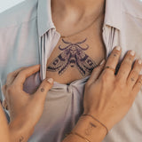 Tatuaje Polilla Calavera Grande