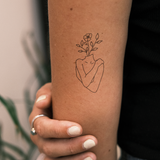 Tatuaje Cabeza Flor Humana