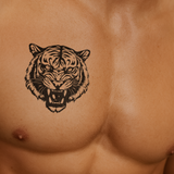Tatuaje Cabeza de Tigre Tradicional