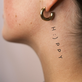 Tatuaje Happy con Smiley