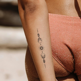 Tatuaje Sol y Luna Reflejados