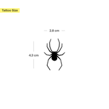 Tatuaje Araña Vista desde Arriba