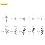 Tatuaje Floral para los Dedos