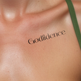 Tatuaje "Godfidence"