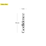 Tatuaje "Godfidence"