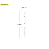 Tatuaje "without the dark we'd never see the stars"