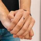 Tatuaje Rayo Negro Pequeño