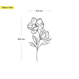 Tatuaje Flor Filigrana