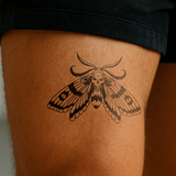 Tatuaje Polilla Calavera Grande