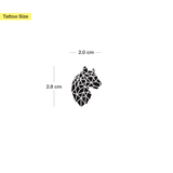 Tigerkopf geometrisch Profil Tattoo