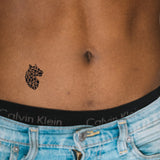 Tatuaje Cabeza de Tigre Geométrico de Perfil