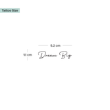 Tatuaje Dream Big