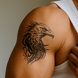Tatuaje Cabeza de Águila Grande