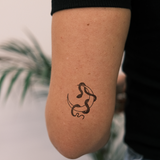 Tatuaje Serpiente Alrededor de Luna
