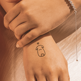 Tatuaje Conejo con Corazón