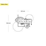 Tatuaje Corazón, mente y equilibrio