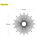 Tatuaje Sol geométrico