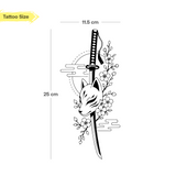 Tatuaje Kitsune Katana