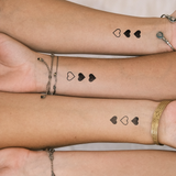 Tatuaje Corazones Amistad