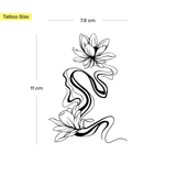 Tatuaje Flor de loto difuminada