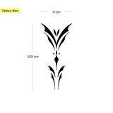 Tatuaje Abeto con Elementos Invernales