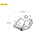 Buch mit Sternen und Mond