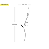 Tatuaje Planta delicada con luna