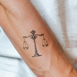 Tatuaje Balanza de la justicia