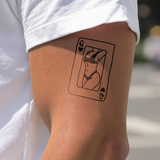 Tatuaje Carta Reina Sexy