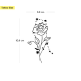 Tatuaje Combinado Flores de nacimiento y signos del zodíaco