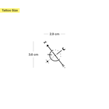 Tatuaje Glaciar & Brújula - Pack Doble