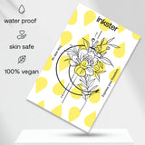 Tatuaje Luna grande con flores