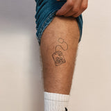 Tatuaje Bolsa de Té con Smileys