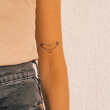 Tatuaje Águila desde Arriba