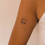 Tatuaje Lobo Line Art