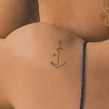Tatuaje Ancla de un Trazo