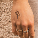 Tatuaje Girasol Simple