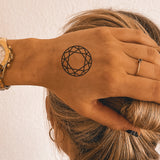 Tatuaje Diamante Circular