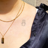 Tatuaje Ángel Minimalista