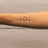 Tatuaje Latido con Cascos