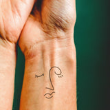 Tatuaje Cara Abstracta