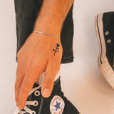 Tatuaje Rosa Pequeña Negra