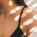 Tatuaje Don't Be Afraid