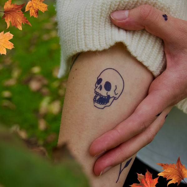 Tatuaje Calavera con Boca Abierta