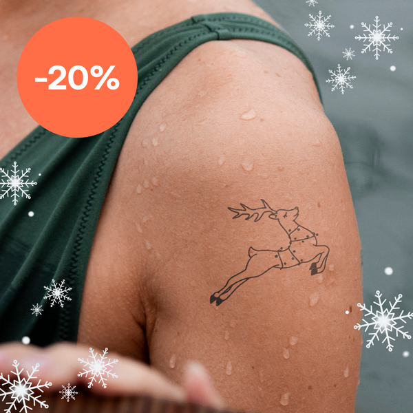 Tatuaje Reno con Luces de Hadas