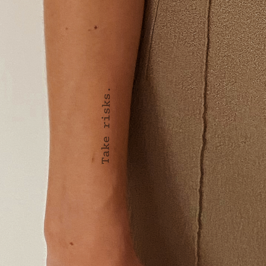 Take Risks | Tatuaje temporal | Inkster