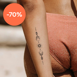 Tatuaje Sol y Luna Reflejados