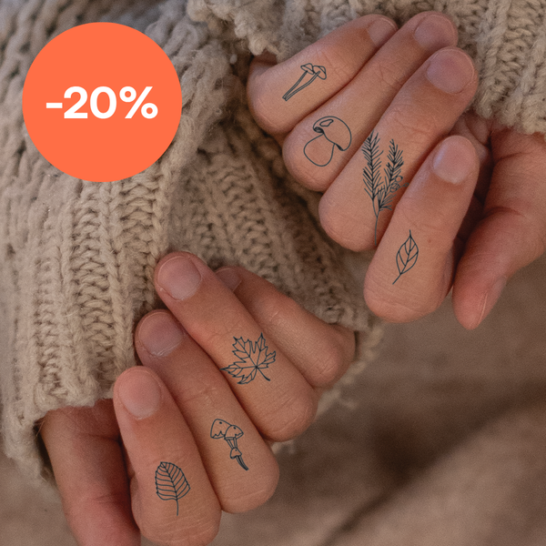 Tatuaje Otoñal para los Dedos